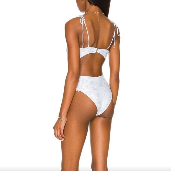 NWT Tularosa Luna One Piece in Blue Toile Size S - Picture 2 of 3